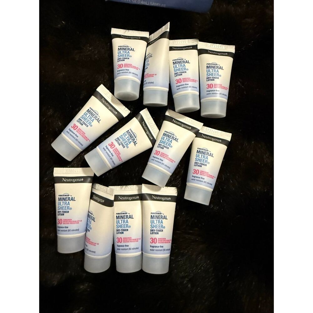 Neutrogena SPF 30 Mineral UltraSheer Dry-Touch Lotion‎  12 x 0.5oz Samples